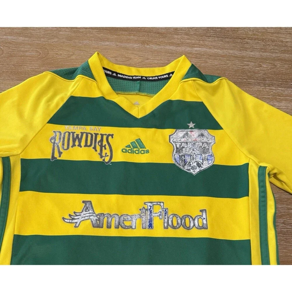 2017/2018 Adidas Tampa Rowdies USL Soccer League Home Jersey #22 Youth Medium